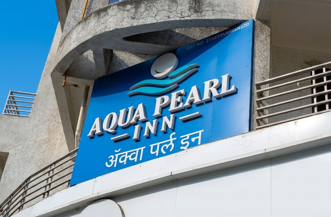 Aqua Pearl Inn name board